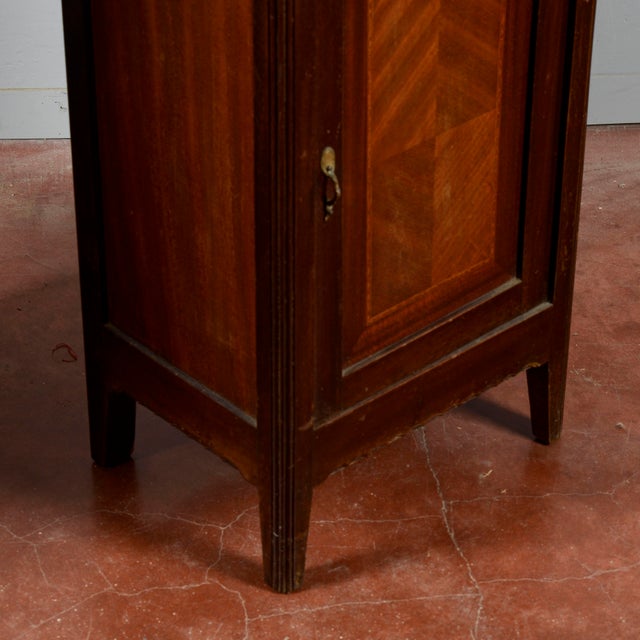 Vintage Bedside Tables with Red Marble Tops, 20th Century, Set of 2 For Sale - Image 9 of 18
