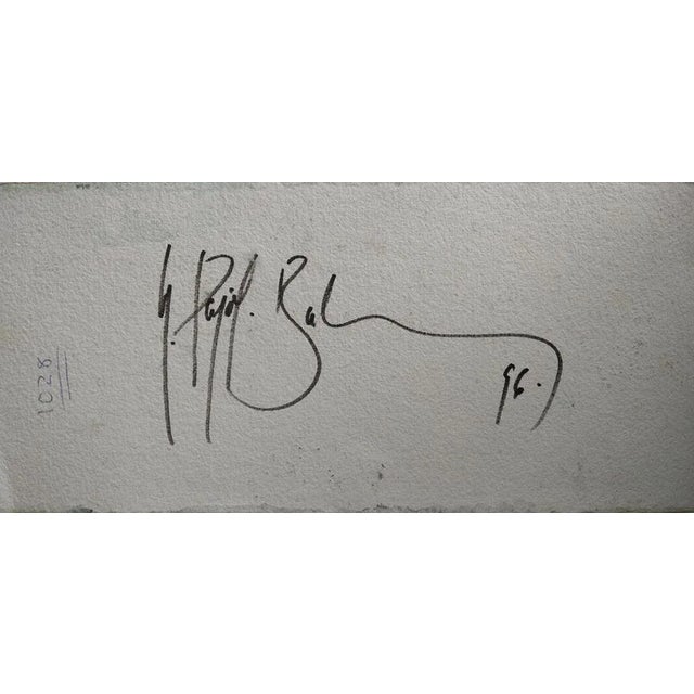 1990s Manel Pujol Baladas, Untitled, 1996, Mixed Media on Paper For Sale - Image 5 of 6