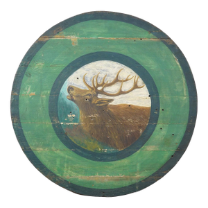 Antique Hand-Painted Shooting Target Plaque - Germany Ca. 1930