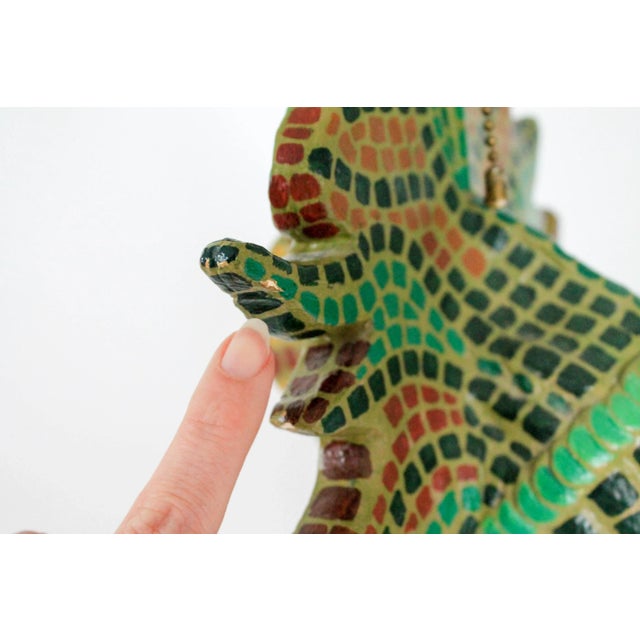 Vintage Tribal Figural Table Lamp For Sale - Image 12 of 13