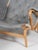 Pernilla Lounge Chair in Grey Leather with Beech Frame attributed to Bruno Mathsson for Dux, Sweden, 1980s For Sale - Image 6 of 11