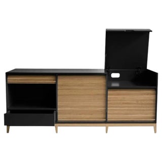 Tapparelle Sideboard in Black by Colé Italia For Sale