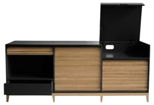 Tapparelle Sideboard in Black by Colé Italia
