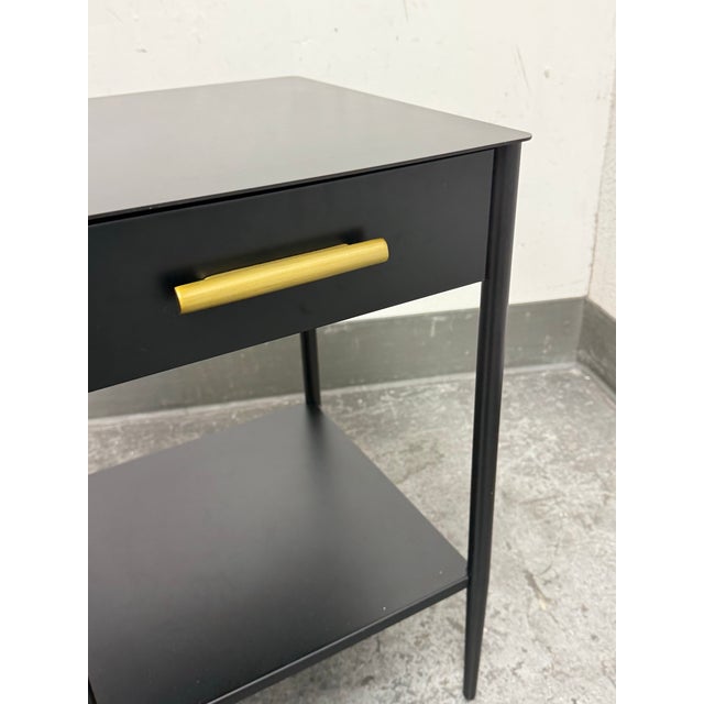 2020s West Elm Metalwork Mini Nightstands, Pair For Sale - Image 5 of 12