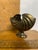 Vintage Hollywood Regency Style Brass Nautilus Shell Footed Planter