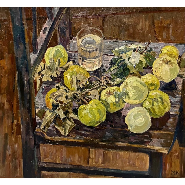 Green still life,apples maya kopitzeva (gagra, georgia 1924 - st. Petersburg 2005) maya kuzminichna kopitzeva was born in...