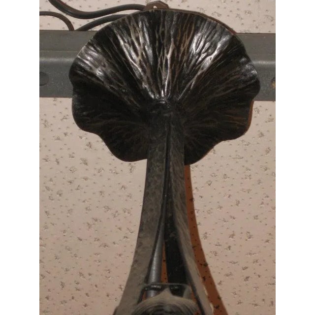 French Art Deco Chandelier Signed Muller Freres Luneville For Sale - Image 10 of 12