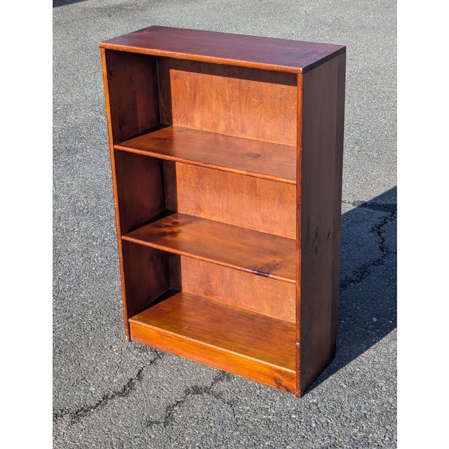 Mid 20th Century Modern Solid Wood Low Bookshelf Bookcase For Sale In Washington DC - Image 6 of 10