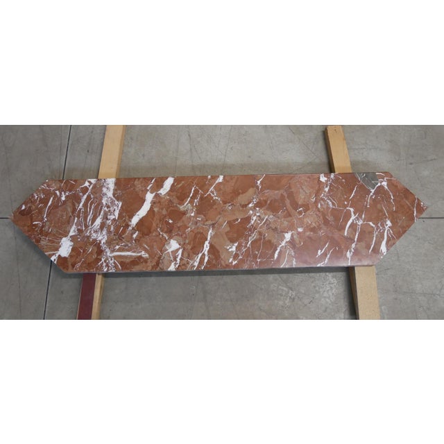 Green Antique Marble Corner Fireplace, 1920s-1930s For Sale - Image 8 of 16