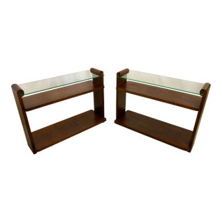1930s Art Deco End Tables, Pair For Sale