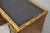 Wood Vintage Hollywood Regency Faux Bamboo Campaign Style Kneehole Desk by Sligh For Sale - Image 7 of 17