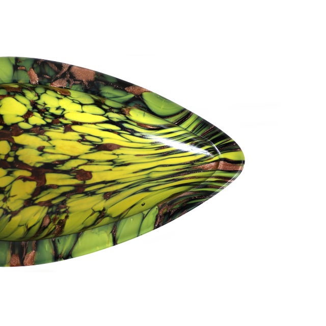 Mid Century Modern Glass Ashtray or Catchall in a Teardrop Shape For Sale - Image 6 of 7