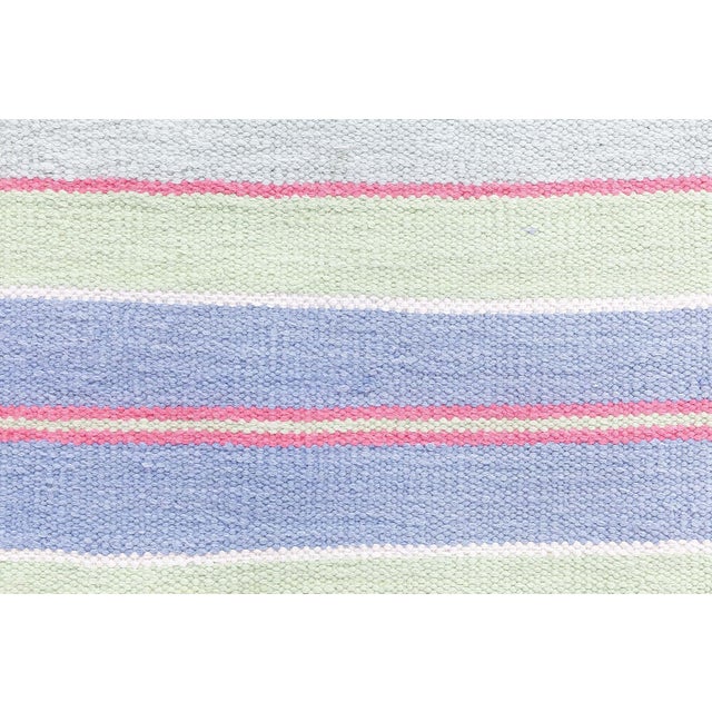 Mid-Century Modern Vintage Indian Dhurrie Rug Doris Leslie Blau For Sale - Image 3 of 10