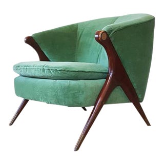 Karpen of California Mid-Century Barrel Club Chair For Sale