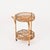 Round Serving Bar Cart in Bamboo, Rattan and Wicker by Franco Albini, Italy, 1960s For Sale - Image 9 of 12
