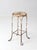 Early 20th Century Vintage Twisted Iron Garden Stool With Wood Top For Sale - Image 5 of 14