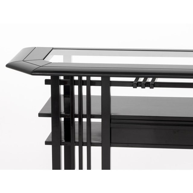 Postmodern Umberto Asnago for Giorgetti "Galaxy" Console For Sale - Image 3 of 11