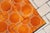 Amber 1910s Portuguese Art Deco Glazed Tiles Set of 30 Large Amber Brown Geometric Antique For Sale - Image 8 of 18