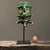 Antique Folk Art Polychrome Caiman Guerrero Green Horned Bearded Man Mask For Sale - Image 4 of 7