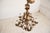 1960s Italian Gilt Metal Floral Chandelier, Wrought Iron, Five Lights For Sale - Image 4 of 13