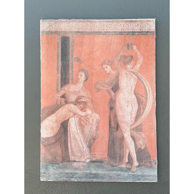 Vintage Original Greek Figural Oil on Canvas For Sale - Image 12 of 12