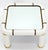 White Tommaso Barbi Midcentury Italian Modern Porcelain Square Coffee Side Table For Sale - Image 8 of 13
