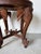 Wood Vintage Anglo Indian Hand-Carved Elephant Side Table With Bone Inlay Animal Motif For Sale - Image 7 of 15