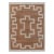 6x9Ft. Natural Brown Jute cream design Taureg Inspired Soumek Jute Hand Woven Rug For Sale