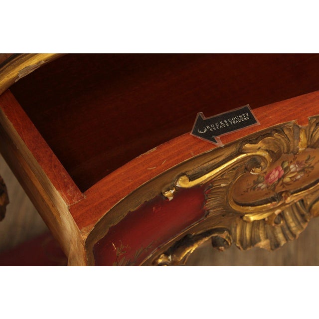 Italian Rococo Style Long Marble Top Console Table For Sale - Image 14 of 18