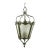Vintage Neoclassical / Victorian Style Frosted Glass Wired Pendant Light For Sale