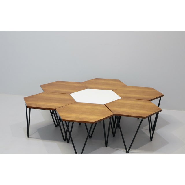 Coffee Tables by Gio Ponti for Isa Bergamo, Italy, 1950s, Set of 7 For Sale - Image 15 of 15