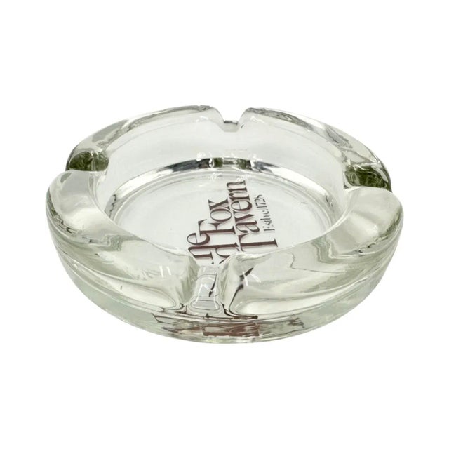 Vintage the Red Fox Inn & Tavern Middleburg, Virginia Glass Ashtray For Sale - Image 12 of 14