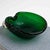 Vintage Emerald Green Murano Bullicante Art Glass Catchall Dish For Sale - Image 4 of 14