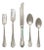 Mepra Epoque 20-Piece Flatware Set, Pewter Champagne For Sale