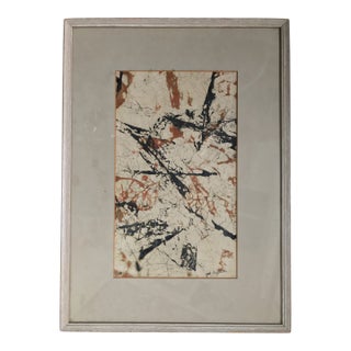Mid 20th Century Framed Mixed Media Painting by A. Brigadier For Sale