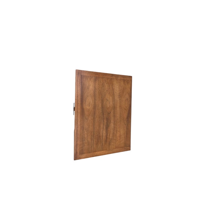 Vintage Danish Modern Century Furniture Night Stand End Table Rosewood Bronze For Sale - Image 9 of 15