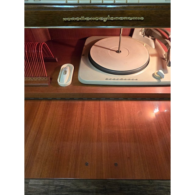 Mid-Century Modern 1960s MCM Nordmende Caruso Radio Record Player Cabinet - West Germany For Sale - Image 3 of 14