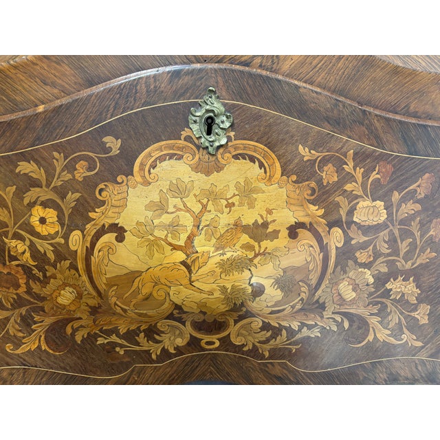 Late 19th Century Exquisite Louis XVI Style Marquetry Bureau en Pente For Sale - Image 14 of 18