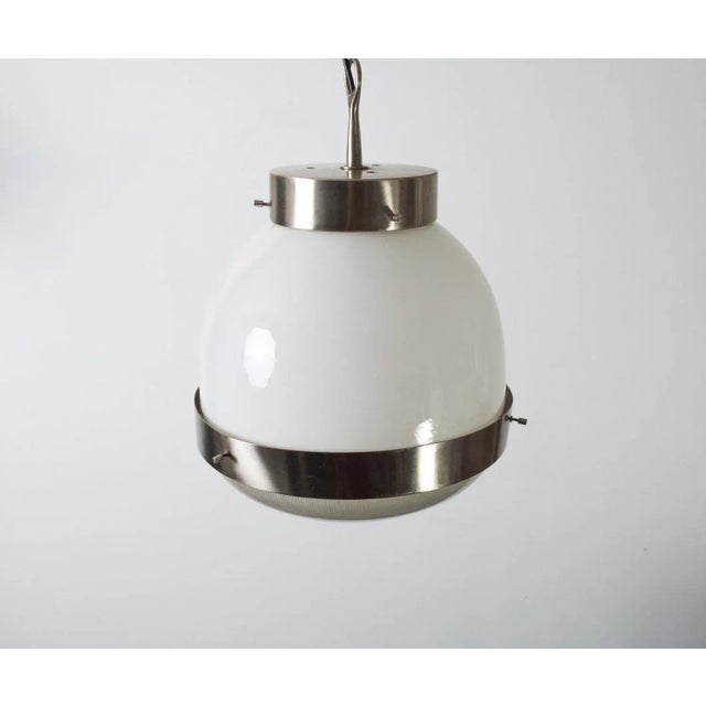 Glass Delta Hanging Light by Sergio Mazza for Artemide For Sale - Image 7 of 10