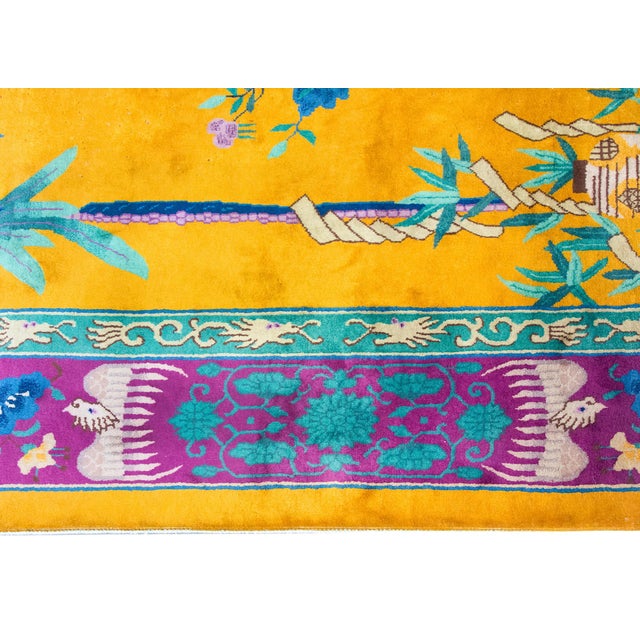 Extraordinary Early 20th Century Chinese Art Deco Rug For Sale - Image 4 of 15