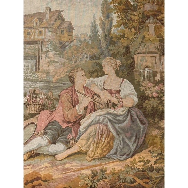 Vintage Aubusson French Jaquar Tapestry, 1960s For Sale - Image 3 of 18