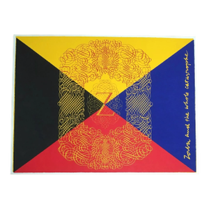 Sister Corita Kent 1968 Serigraph, Signed in Pencil: "z is zorba"