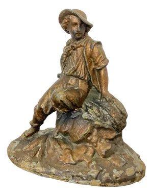 Victorian Peasant Art Figure, Late 19th Century