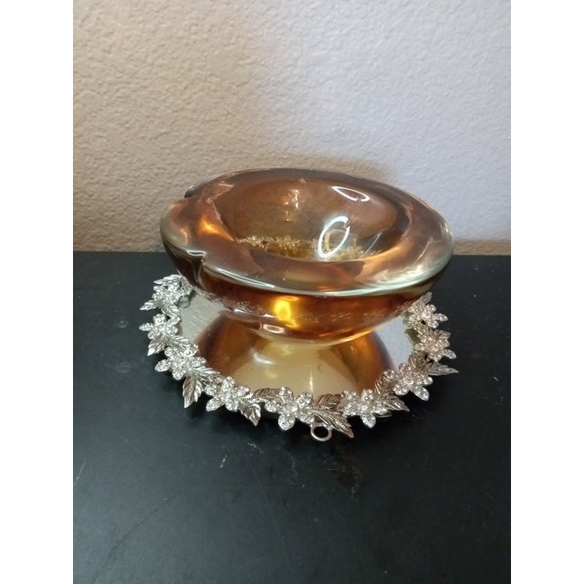 Mid-Century Modern 1980s Stunning MCM Signed Coquille Flygsfors Sweden by Paul Kedelv Sommerso Bowl. For Sale - Image 3 of 8