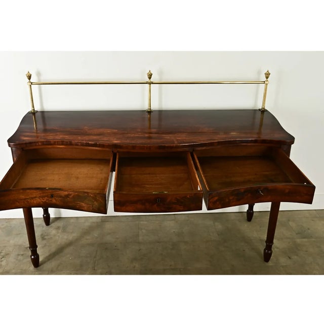 English Regency 19th Century Solid Mahogany Server For Sale - Image 9 of 12