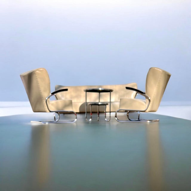 Contemporary Small Bauhaus Tubular Steel Mod. RC5 Side Table from Mauser Werke, Germany, 1939 For Sale - Image 3 of 13