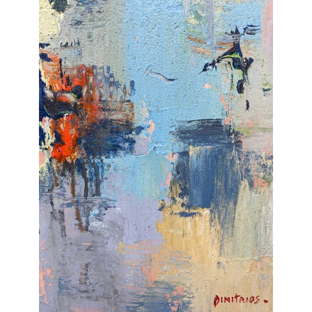 Wood Contemporary Abstract Original Oil Painting, 24" X 24" For Sale - Image 7 of 10