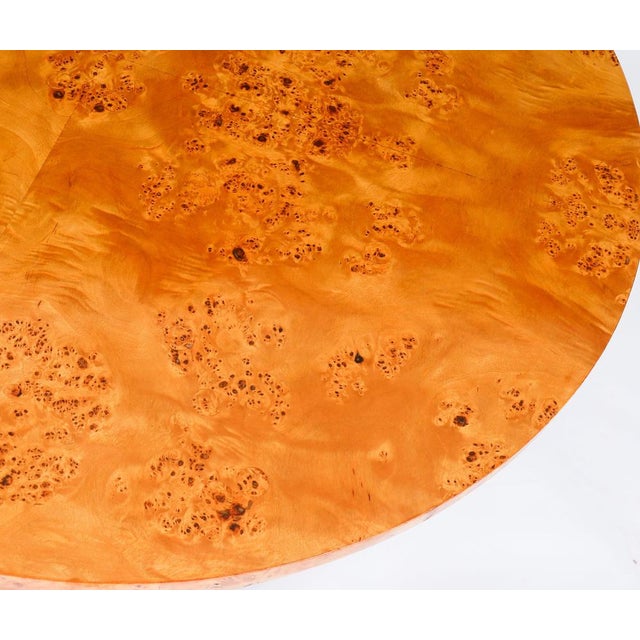 Antique Biedermeier Revival Coffee Table in Burr Elm, 1900s For Sale - Image 6 of 12