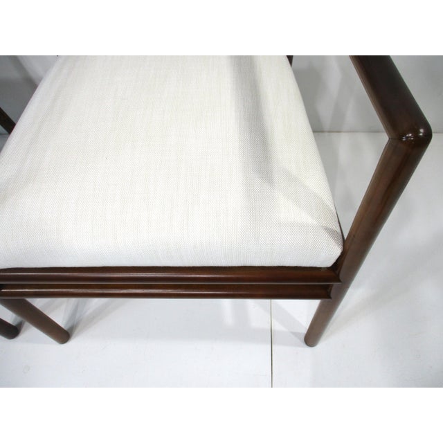 t.h. Robsjohn Gibbings Ladder Back Arm Chairs For Sale - Image 14 of 16