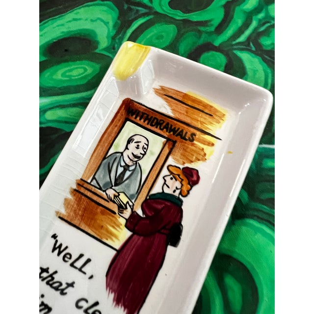 Up for consideration is a beautiful vintage pair of cartoon painted catchalls. These would look lovely in your home and...